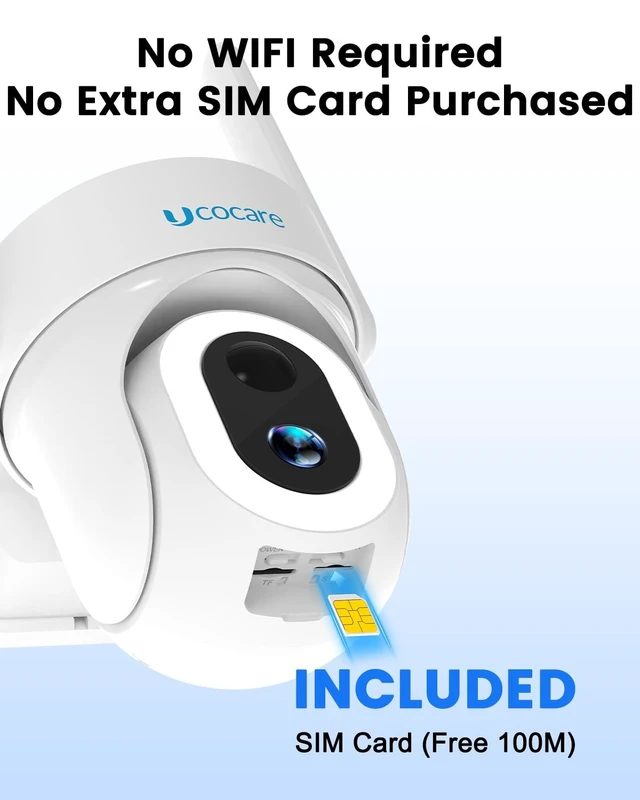 Alt view image 2 of 5 - 4G LTE Cellular Security Camera Solar, No WiFi Outdoor Camera with SIM Card