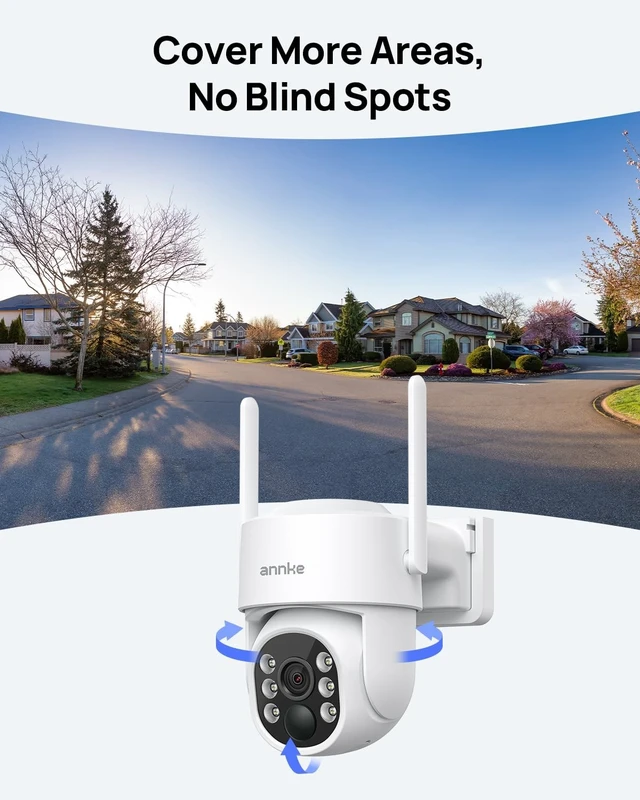 Alt view image 4 of 5 - ANNKE 4MP Solar Security Cameras Wireless Outdoor, 2 Pack, Human Detection