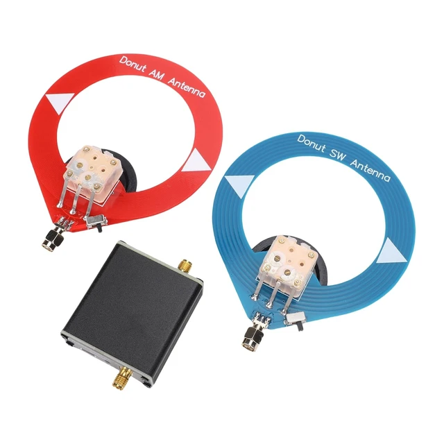 Alt view image 2 of 5 - Jelquix Dual Band Donut Loop, 4MHz 24MHz SW, 500kHz to 2000kHz AM MW Indoor with Low Interference, Ideal for FM SW Radios & Home Theater