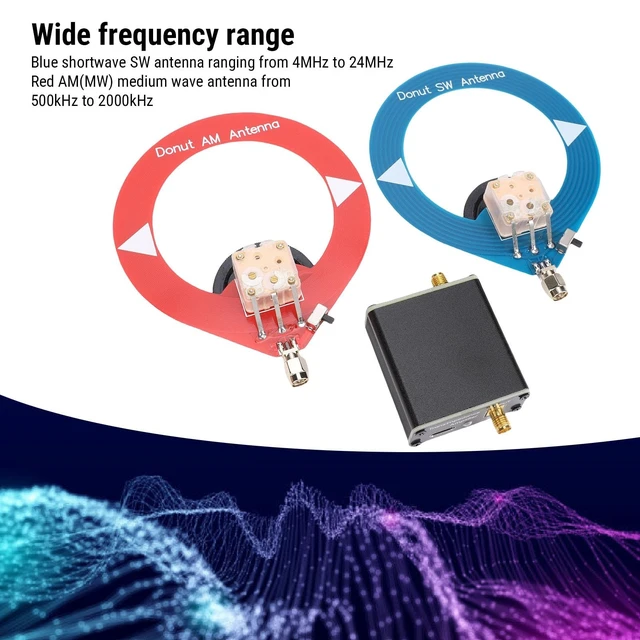 Alt view image 5 of 5 - Jelquix Dual Band Donut Loop, 4MHz 24MHz SW, 500kHz to 2000kHz AM MW Indoor with Low Interference, Ideal for FM SW Radios & Home Theater