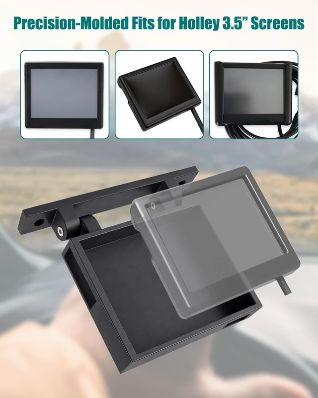 Alt view image 5 of 5 - Under Dash Mount Fit for Holley Sniper Terminator X 3.5" EFI Display Screen