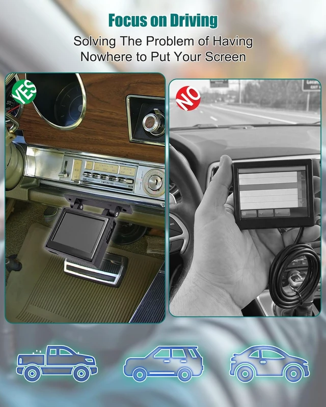 Alt view image 4 of 5 - Under Dash Mount Fit for Holley Sniper Terminator X 3.5" EFI Display Screen