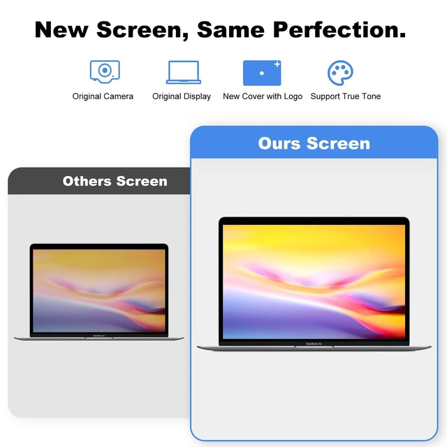 Alt view image 4 of 5 - TRGSLKSS A1707 Screen Replacement A1707 LCD for 15 inches MacBook 2016 2017 Year 2560x1600 Replacement LCD Full Assembly for EMC 3072 3162 Silver