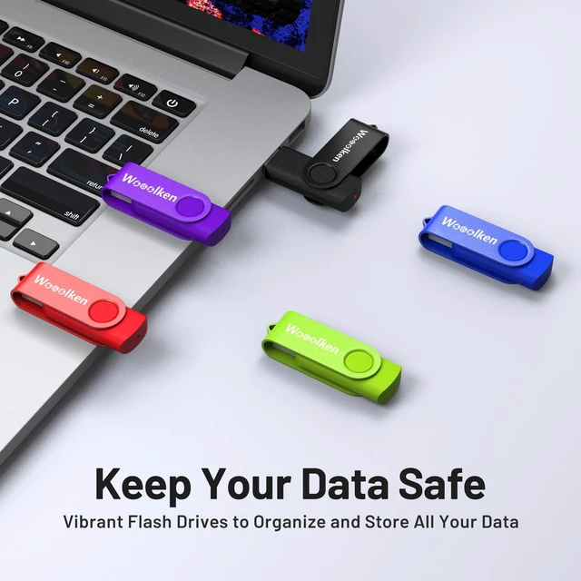 Alt view image 2 of 5 - 64GB Flash Drive 5 Pack, Wooolken USB 2.0 USB Stick for Data Storage Backup