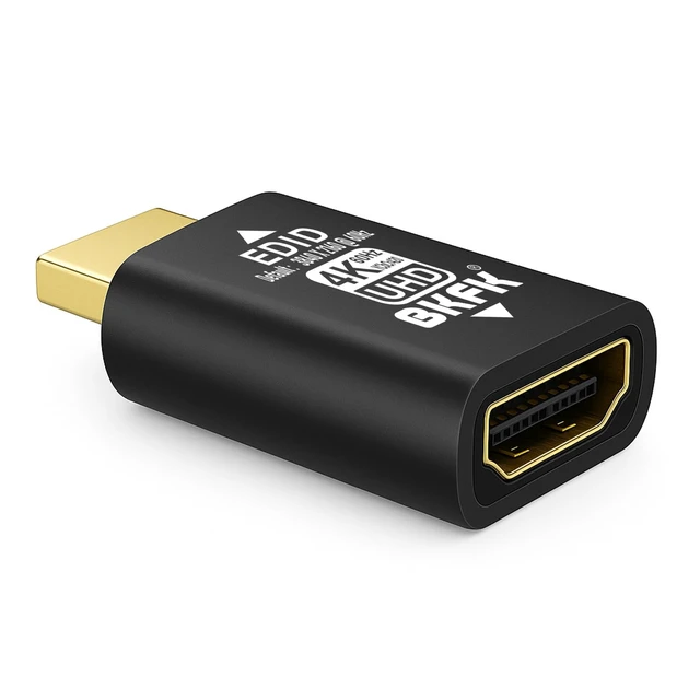 Alt view image 3 of 3 - BKFK HDMI EDID Emulator, Passthrough Display Adapter, Default Resolution Dummy Plug, Headless Ghost for HDMI Switches, Extenders, AV Receivers, Video Splitters(GM-4K60Hz-default2160P-3P)