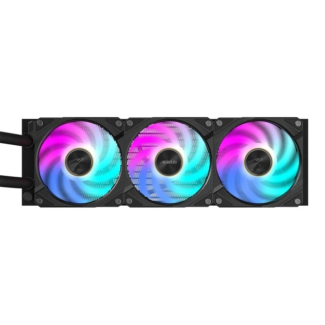 Alt view image 4 of 5 - GIGABYTE AORUS WATERFORCE X II 360 LCD display AIO liquid cooler, Intel 2066, 2011,1366,115x,1700, AMD TR4, AM5, AM4, sTRX4