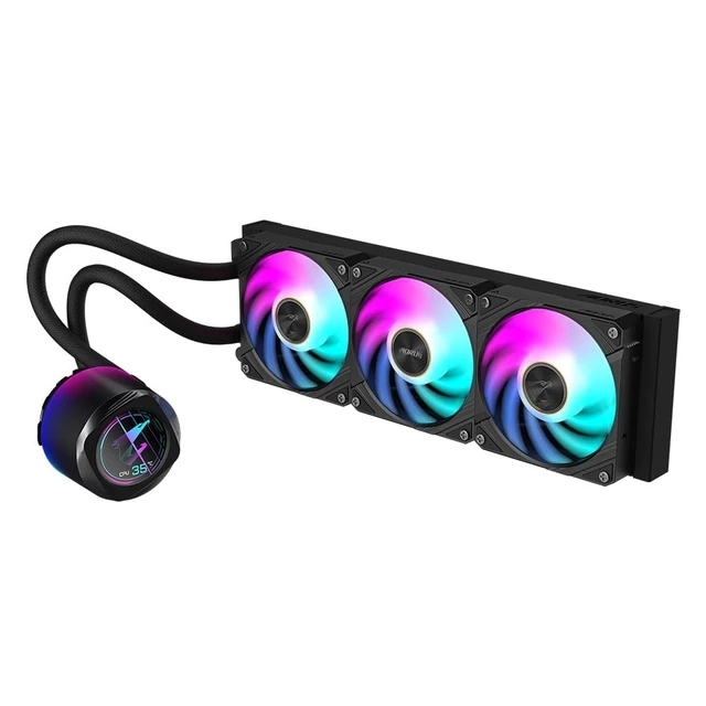 Alt view image 2 of 5 - GIGABYTE AORUS WATERFORCE X II 360 LCD display AIO liquid cooler, Intel 2066, 2011,1366,115x,1700, AMD TR4, AM5, AM4, sTRX4