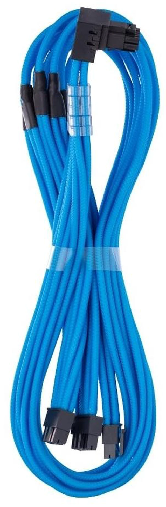 Main image of CableMod Pro ModMesh 12V-2x6 PCIe Cable for Corsair T5 (Lt Blue, 3x8p,90B)
