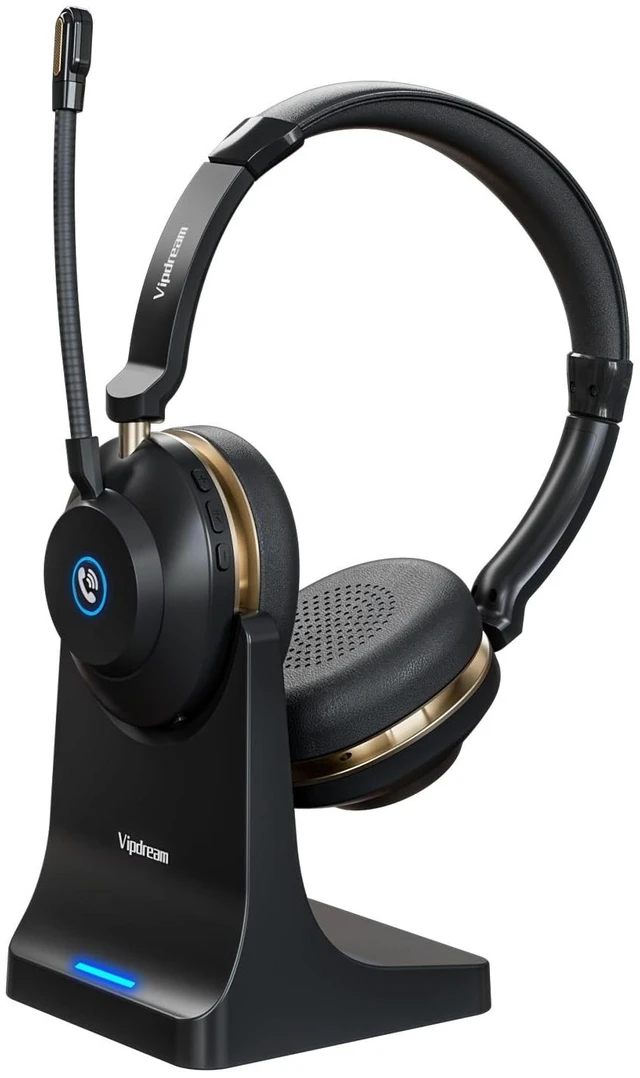 Main image of Wireless Headset With Microphone, Bluetooth 5.3 Headset With 45H Battery