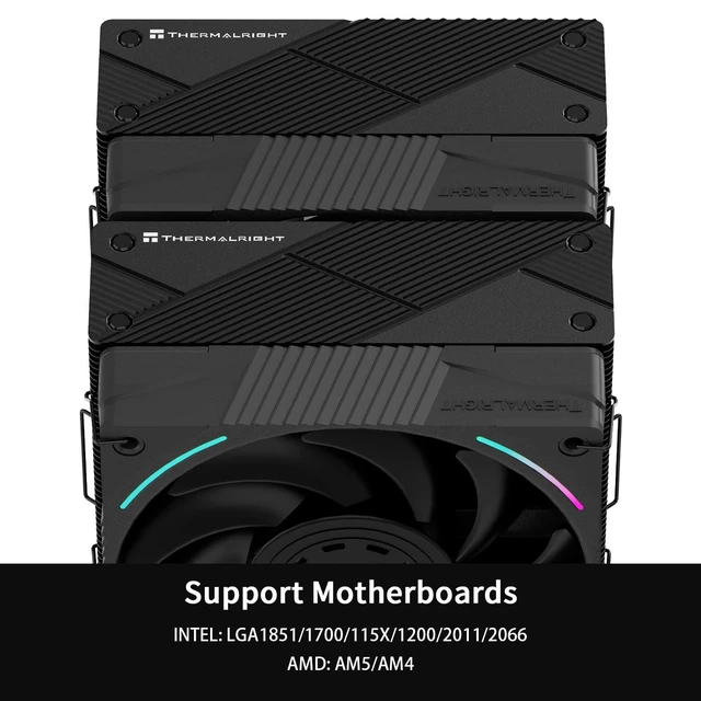 Alt view image 5 of 5 - Thermalright TR Phantom Spirit 120 EVO CPU Air Cooler, 7 Heat Pipes CPU Cooler,Dual 120mm PWM Fan,AGHP 4.0 Technology,for AMD AM4 AM5/Intel 1700/1150/1151/1200/1851/2011,LGA1851 Coole