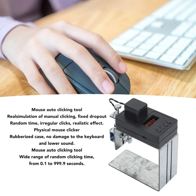 Alt view image 5 of 5 - Denash Auto Keyboard Clicker, Adjustable Height, Wide Range Time, Mouse Jiggler, Gaming Computer Accessory for Tablet, Desktop, Laptop