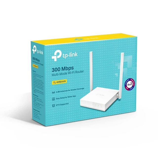 Alt view image 5 of 5 - TP-Link TL-WR844N, 300 Mbps, Parental Controls, All-in-one( Router, Access Point, Range Extender, WISP) Modes, Easy Setup with Mobile App, Wireless N Router