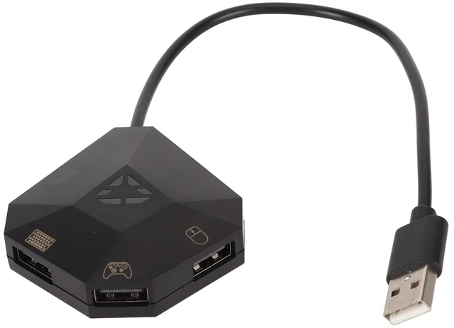 Main image of Keyboard and Mouse Adapter, Game Console Converter with Custom Mapping, Reset Function for PS5 Xbox Switch PC Gaming