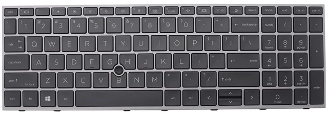 Main image of New Backlit Laptop Keyboard for HP ZBOOK Fury 15 G7 G8 US Keyboard Point L97968-001 M17095-001 L97967-001 M17094-001 9Z.NHNBC.001 NSK-X00BC PK132WW1B00 LK132WW1A00 NSK-X01BC 9Z.NHNBC.101