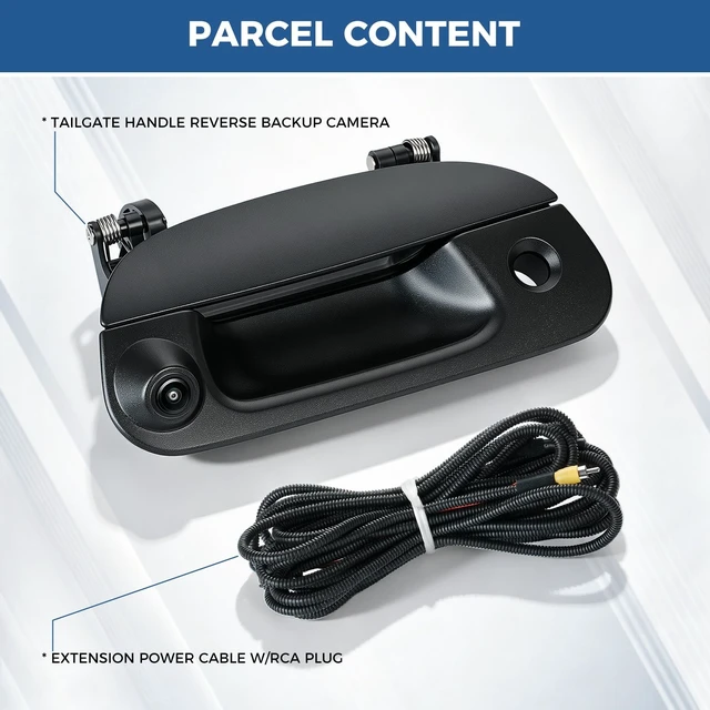 Alt view image 4 of 5 - Tailgate Handle Backup Camera Fit for Ford F150 F250 F350 F450 1997-2007