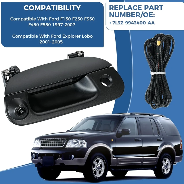 Alt view image 2 of 5 - Tailgate Handle Backup Camera Fit for Ford F150 F250 F350 F450 1997-2007