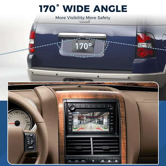 Alt view image 3 of 5 - Tailgate Handle Backup Camera Fit for Ford F150 F250 F350 F450 1997-2007