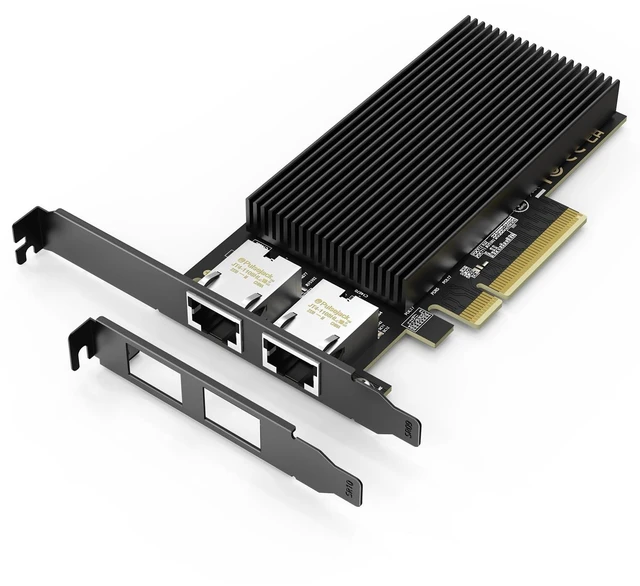 Main image of 10G Dual RJ45 Port PCI-E Network Card, with X540 Controller, Gigaplus X540-T2 10Gb Ethernet Adapter with 2 * 10Gbe NIC, Support Windows/Linux/ESX Servers