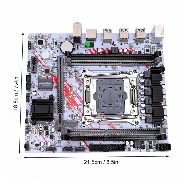 Alt view image 4 of 5 - VBESTLIFE X99 Gaming Motherboard, LGA 2011 3 Socket Support for E5 V3 V4 CPU, 4 Channel DDR3 128GB, Dual M.2 NVMe NGFF, PCIe x16, Gigabit LAN, USB 3.0, for Desktop PC