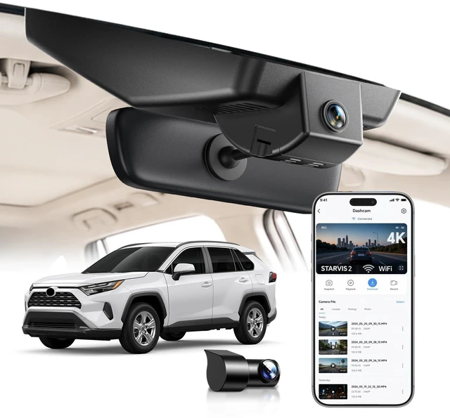 Main image of OVAMAN OEM Dash Cam for Toyota RAV4 (2022-2025 Model B, Vent Hole on Cover)