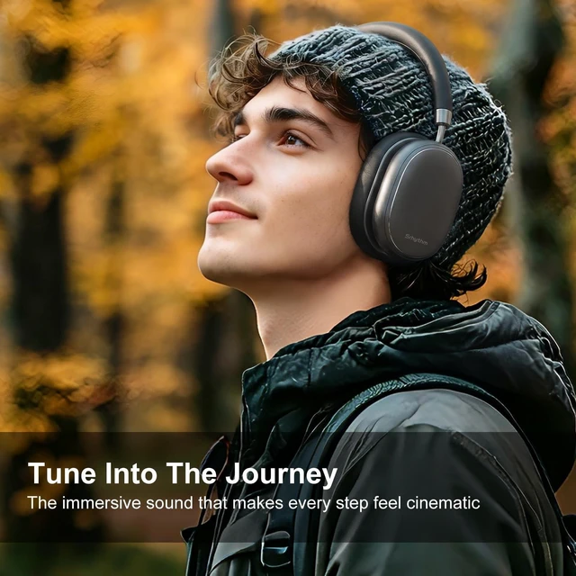 Alt view image 3 of 5 - Srhythm NiceComfort 95 Adaptive Noise Cancelling Headphones Wireless