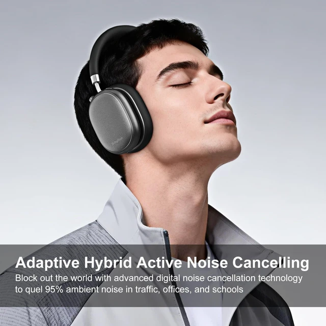 Alt view image 4 of 5 - Srhythm NiceComfort 95 Adaptive Noise Cancelling Headphones Wireless