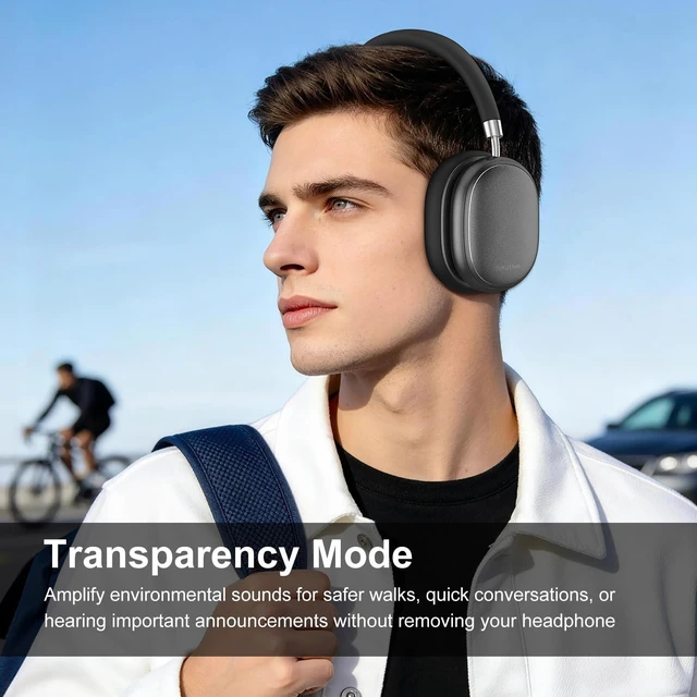 Alt view image 5 of 5 - Srhythm NiceComfort 95 Adaptive Noise Cancelling Headphones Wireless