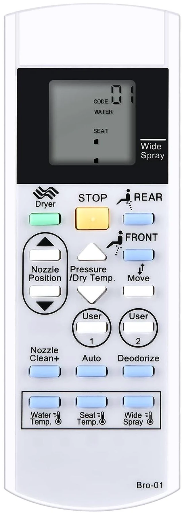Alt view image 5 of 5 - Replacement Remote for Brondell Swash Bidet Toilet Seat