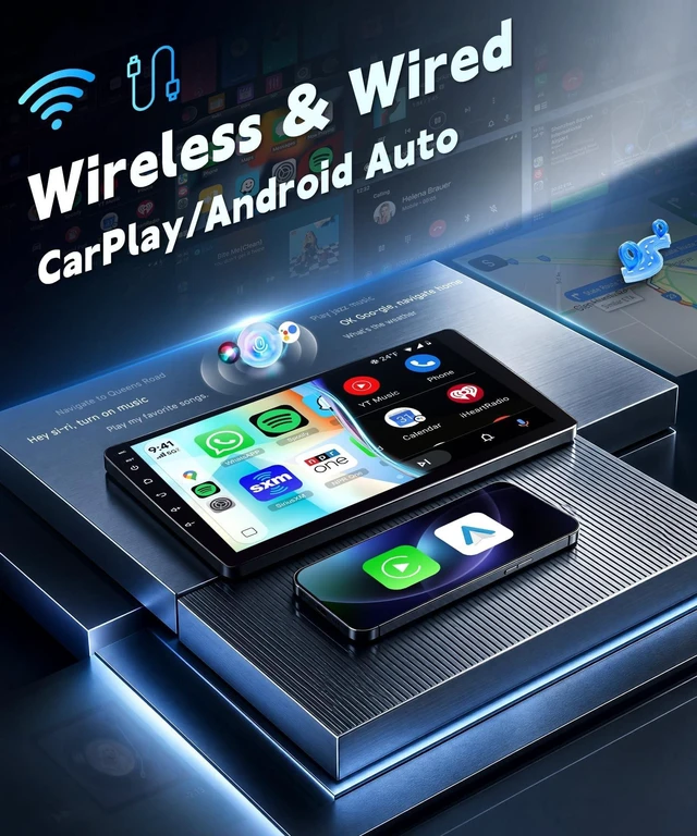Alt view image 3 of 5 - Car Stereo for Nissan Sentra 2013-2017 Wireless Carplay/Android Auto