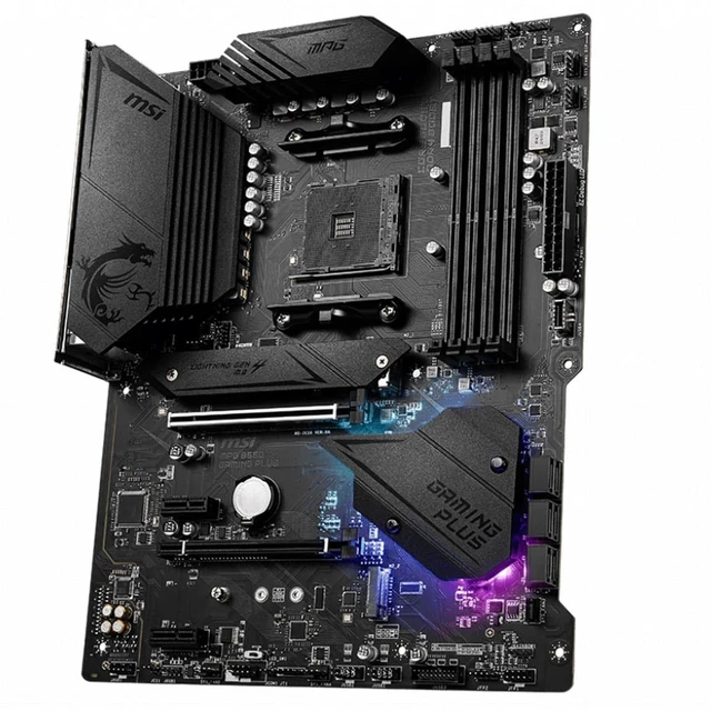 Alt view image 4 of 5 - MSI MPG AMD B550 Gaming Plus Socket AM4 ATX DDR4-SDRAM Motherboard