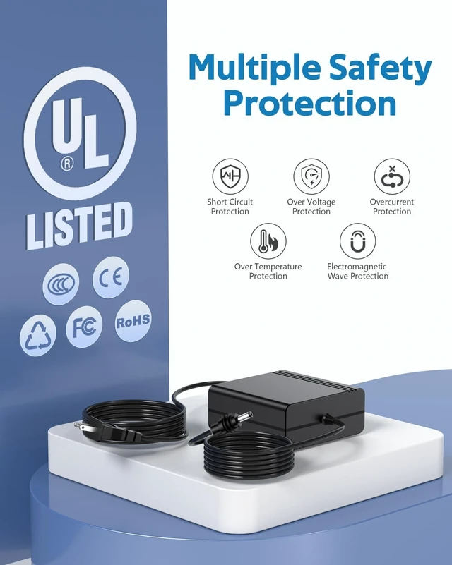 Alt view image 2 of 5 - 30V Power Supply Adapter for Starlink Mini DC Power Cable 10FT UL Listed