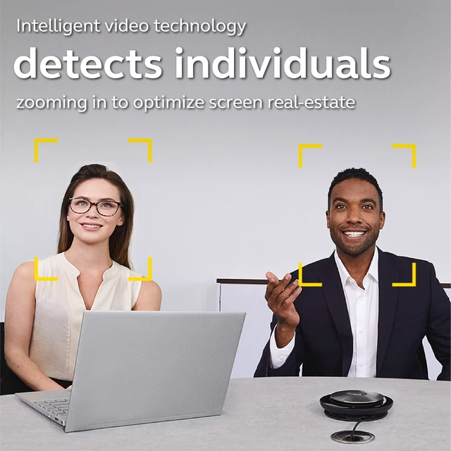 Alt view image 5 of 5 - Jabra PanaCast Intelligent 180 Panoramic-4K Huddle Room Video Camera Inclusive Video Conferencing Camera with Full Room Coverage, Easy to Set-Up Wide Angle Webcam for Streaming