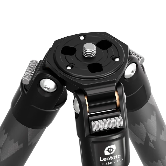 Alt view image 3 of 4 - Leofoto LS-324CXPRO Ranger Pro Series Carbon Fiber Tripod, Professional Lightweight Outdoor Tripod with Water-Resistant Twist Locks,Max Load 33lbs/15kg, Included Spikes & Case