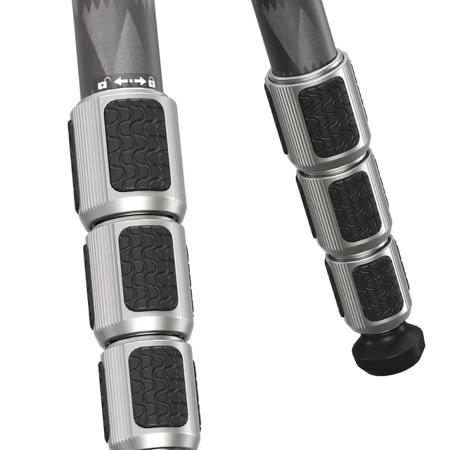Alt view image 4 of 4 - Leofoto LS-324CXPRO Ranger Pro Series Carbon Fiber Tripod, Professional Lightweight Outdoor Tripod with Water-Resistant Twist Locks,Max Load 33lbs/15kg, Included Spikes & Case