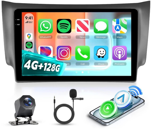 Main image of 4G 128G Car Radio for Nissan Sylphy Sentra 2013-2017 Wireless CarPlay