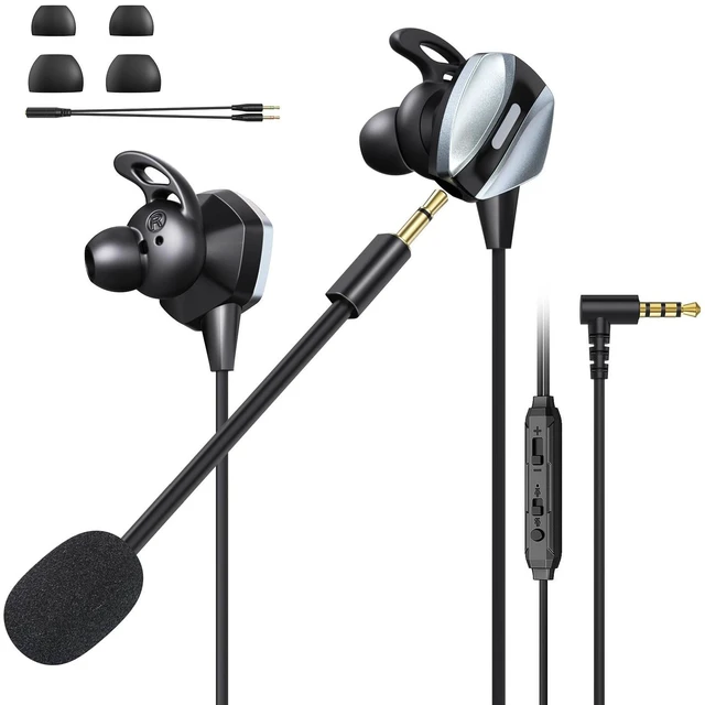 Main image of Wired Gaming Earbuds with Dual Mic for Mobile, Deep Bass, Volume Control