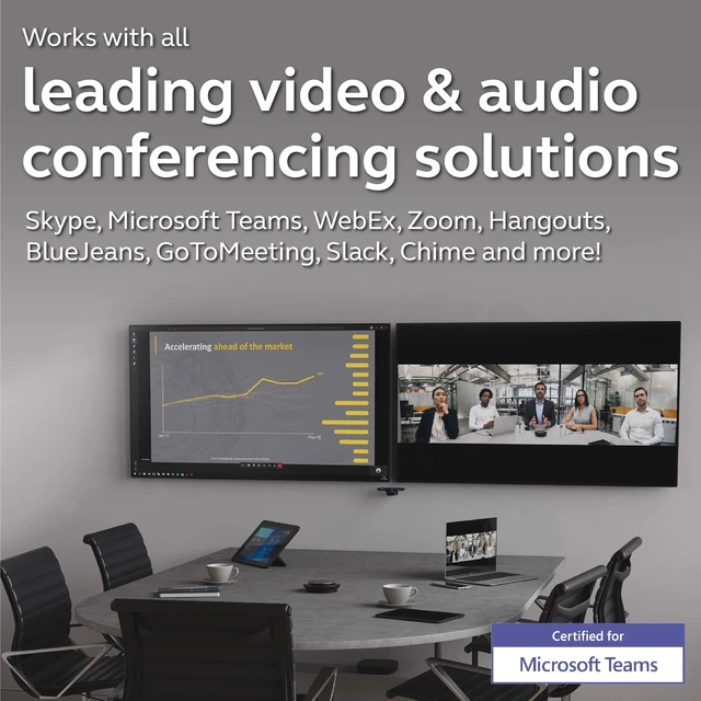 Alt view image 3 of 5 - Jabra PanaCast Intelligent 180 Panoramic-4K Huddle Room Video Camera Inclusive Video Conferencing Camera with Full Room Coverage, Easy to Set-Up Wide Angle Webcam for Streaming