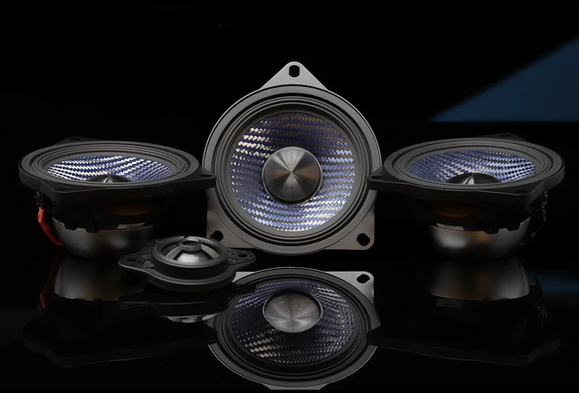 Alt view image 2 of 5 - Alpine EV-40M-T - 4" Front Dash Speaker Upgrade Kit Compatible with Select 17-24 Model 3 & 20-24 Model Y