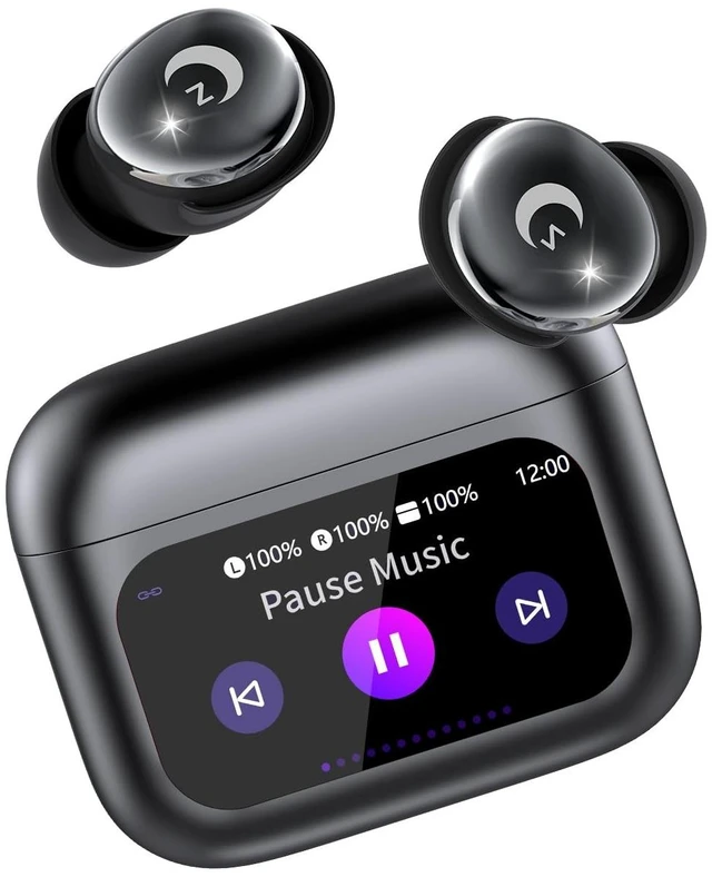 Main image of VEKJ Mini Wireless Sleep Earbuds with Smart Touch Screen for Side Sleepers