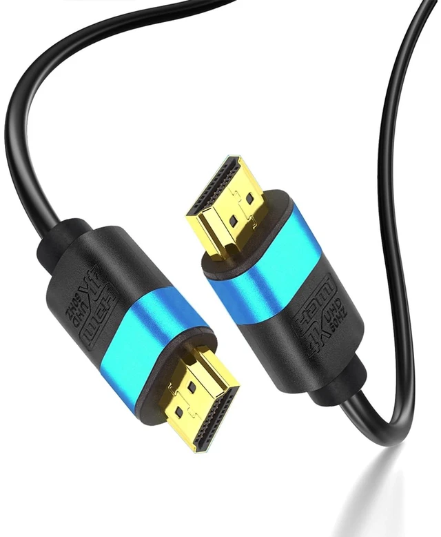 Main image of YOTETION 50FT HDMI Cable 4K@60Hz ^^ Long HDMI Cable Gold Connector AL Shell(Blue) 4K60Hz 1080P DTS:X, HDCP 2.2 & 2.3, HDR 10 Compatible with Roku TV/PS5/HDTV/Blu-ray