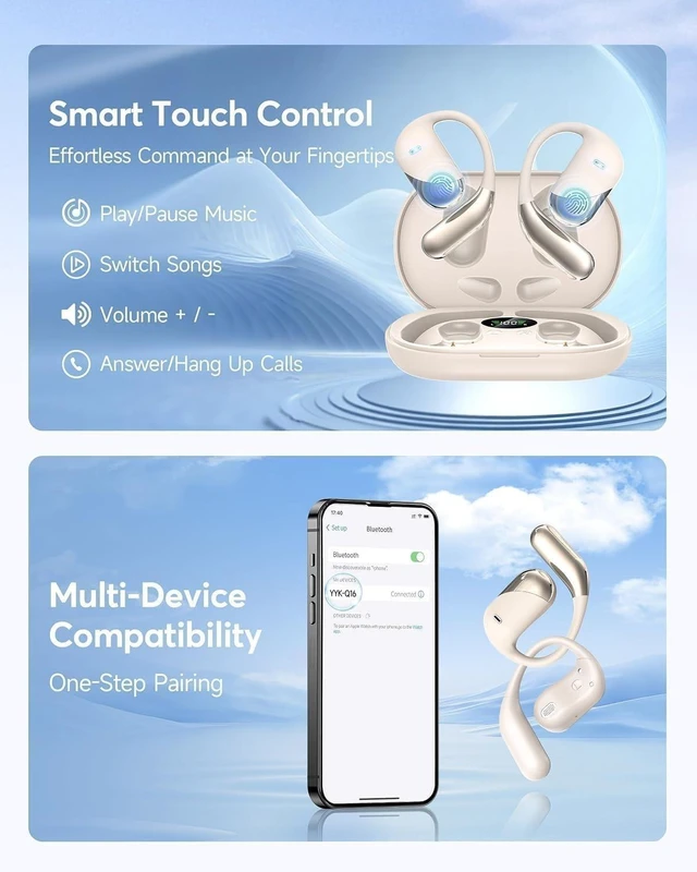 Alt view image 2 of 3 - Paekole OpenEar Headphones with AI RealTime Translation