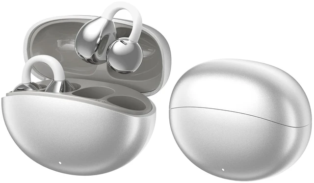 Main image of Open Ear Earbuds Clip On Headphones Wireless Earbuds for Workout(Silver)