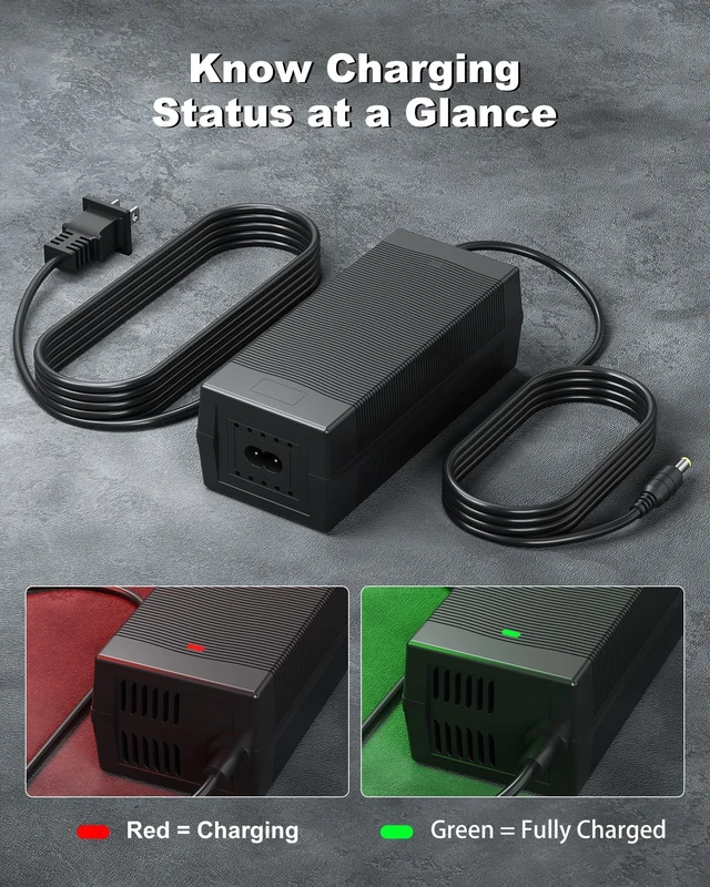 Alt view image 5 of 5 - VHBW 54.6V 2A Charger Compatible with Ride1Up 700 Series Portola Turris