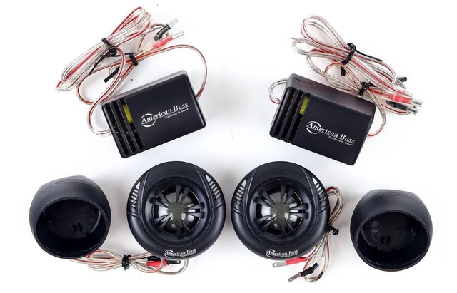 Alt view image 4 of 5 - American Bass SQ T2 Teteron Dome Tweeters, 120, Pair