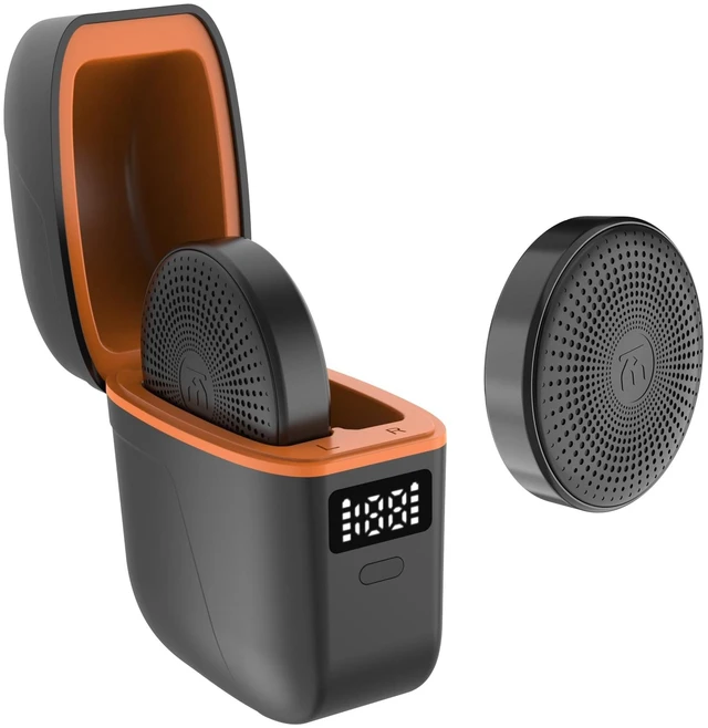 Main image of iKmai Motorcycle Bluetooth Speaker for Riding and Skiing, True Wireless TWS Headset 63H Playtime, Remote Control