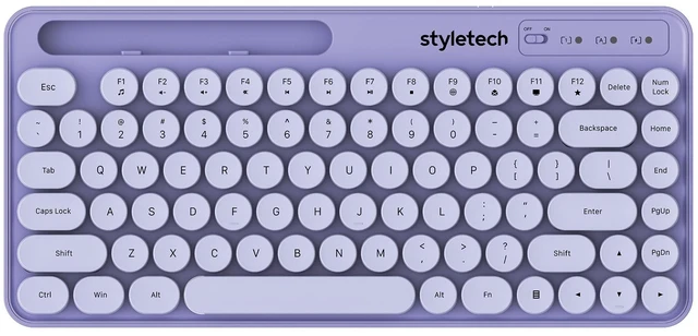 Alt view image 5 of 5 - styletech MK520 Wireless Keyboard & Mouse Bundle, PC Compatible - Lavender