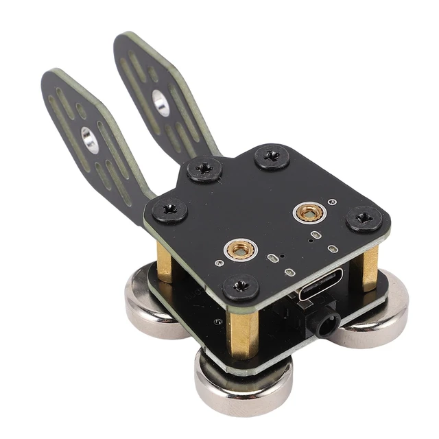 Alt view image 2 of 4 - FTVOGUE Double Paddle CW Key, Morse Code Keyer with USB and 3.5mm Jack, Lightweight Portable Design for HAM Radio and Smartphones, Magnetic Base for Stable Operation