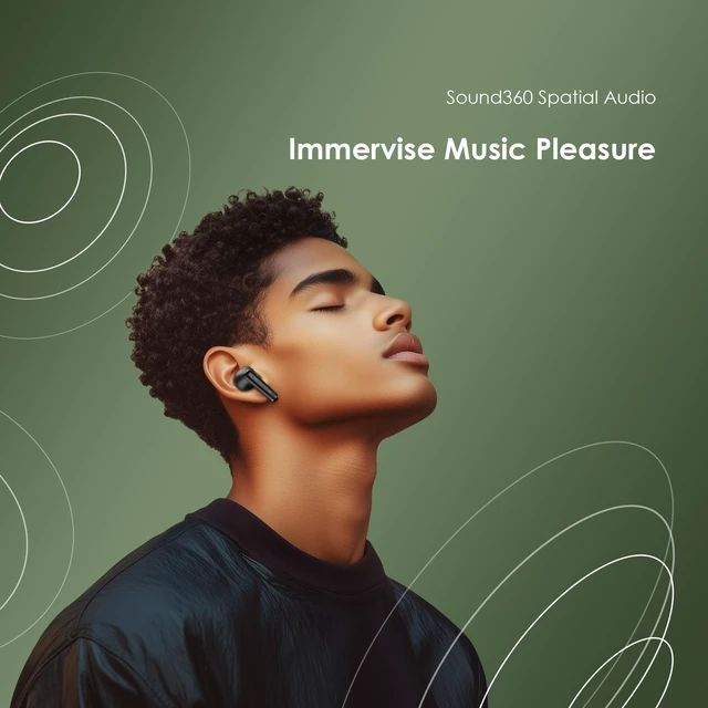 Alt view image 3 of 5 - Oraimo SpaceBuds Neo Wireless Earbuds Bluetooth 5.4 in Ear Headphones, Bluetooth Ear Buds Built-in Microphone, Clear Talk, Immersive Game Mode, Comfortable Fit, App Control, 30H Playtime, Black