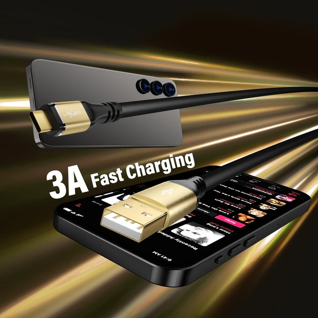 Alt view image 2 of 5 - Extra Long USB to USB C Cable 30FT, 3A Fast Charging USBC Car Charger Cord