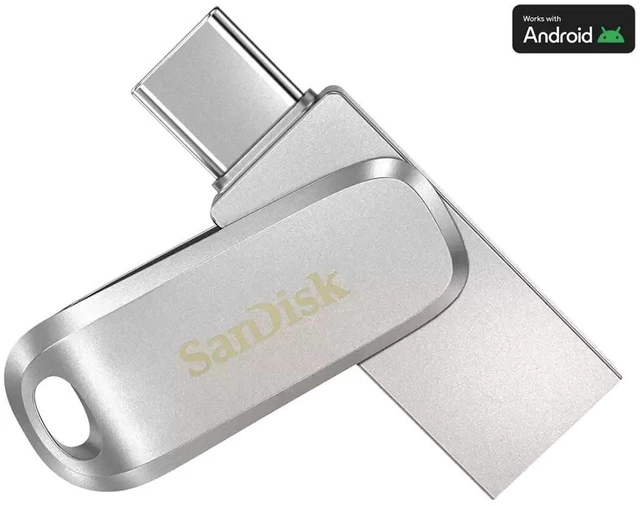 Alt view image 3 of 5 - SANDISK 256GB Ultra Dual Drive Luxe, USB-C+USB-A, Up to 150MB/s Read Speeds